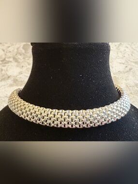 Silver.925 Woven-Texture Women’s Bracelet. Made in Italy 🇮🇹